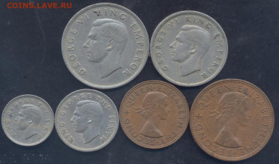 2 кроны 1947-62 г.  30.08.2022 г - Зеландия