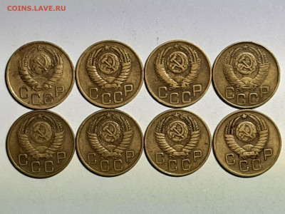3 копейки 1946,49,52,53,54,55,56,57 год до 01.09 в 22-00 - советы 023