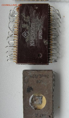 золотосодержащие советские микросхемы (одна Japan) - 7