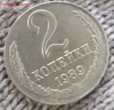 2 копейки, 1989 перепутка по металлу на 10 копейках - IMG_20220826_143837