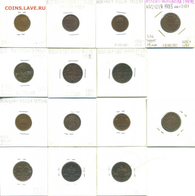 Монеты Европы 1885-1950 7 штук - euro1885-1900