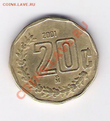 МЕКСИКА 20 сентаво 2001, до 03.12.11 22-00мск. - сканирование0165