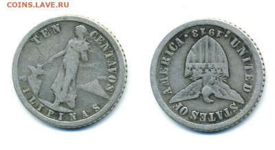 Филиппины 10 сентаво, 1913 - fil
