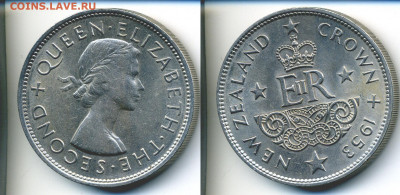 Новая Зеландия 1 крона, 1953 - nz1kr1953