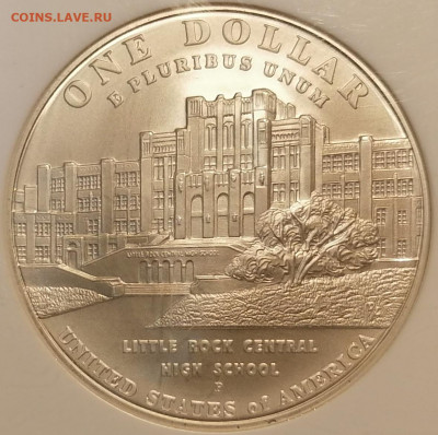 доллар 2007 США Литтл Рок ngc ms70 - 4