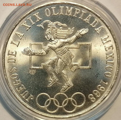 25 песо 1968 Мексика UNC Олимпийские игры Мехико - IMG_20220503_151030