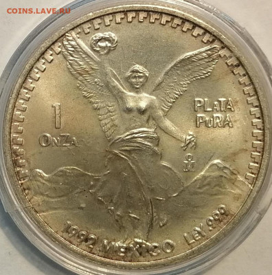 1 онза 1992 Мексика UNC Свобода - IMG_20220503_151653