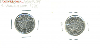 Брауншвейг-Люнебург 2 мариенгроша, 1680 - 2mg1680