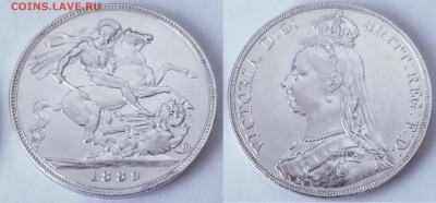 Великобритания - 1887 (2 флорин - ?), 1889 (1 крона - ?) - 2