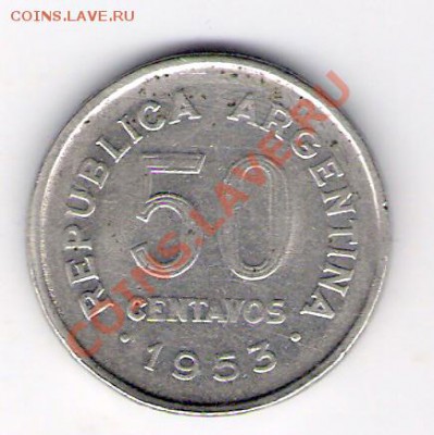 АРГЕНТИНА 50 сентаво 1953, до 03.12.11 22-00мск. - сканирование0266
