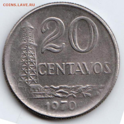 БРАЗИЛИЯ 20 сентаво 1970 г. до 13.09.22 г. в 23.00 - 054