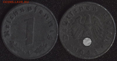 Германия 1 пфенниг 1944 до 22:00мск 13.09.22 - Германия 1 пфенниг 1944