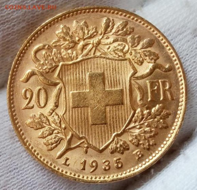 20 Франков 1935, 1947 2 монеты (золото 6,42гр 900пр)  до 08. - IMG_20220901_095245