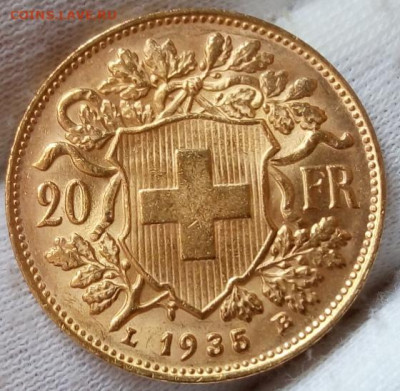 20 Франков 1935, 1947 2 монеты (золото 6,42гр 900пр)  до 08. - IMG_20220901_095300