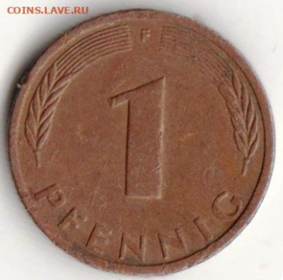 ФРГ 1 пфенниг 1988 г. F до 14.09.22 г. в 23.00 - 060