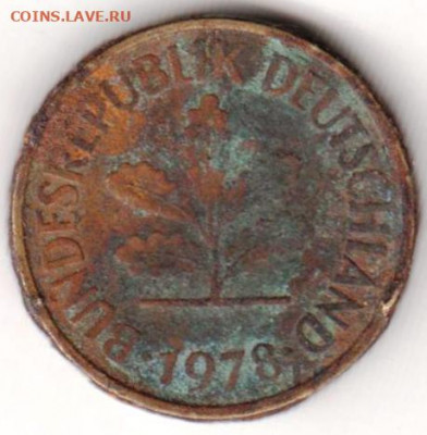 ФРГ 5 пфеннигов 1978 г. F до 14.09.22 г. в 23.00 - 028