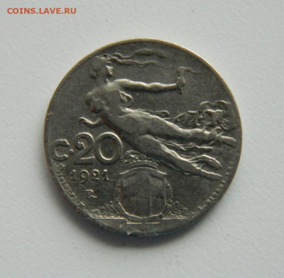 Италия 20 чентезимо 1921 г. до 14.09.22 - DSCN2505.JPG