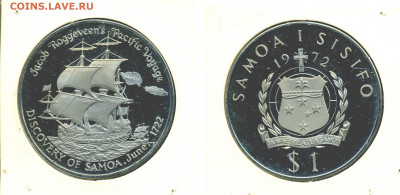 Самоа 1 тала, 1972 - Samoa1D1972