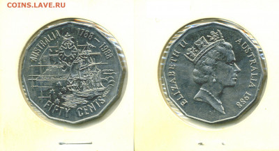 Австралия 50 центов, 1988 - Aus50c1988