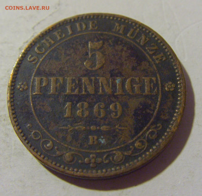 5 пфеннигов 1869 Саксония №1 15.09.2022 22:00 МСК - CIMG1323.JPG