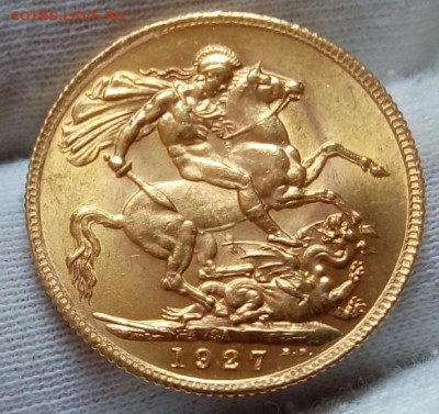 Соверен 1927г яркий UNC до вечера 10.09.22 - IMG_20220910_081025