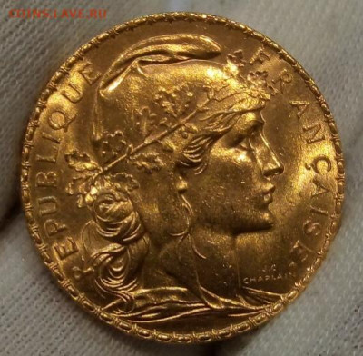 20 Франков 1908г яркий UNC до вечера 10.09.22 - IMG_20220909_193812