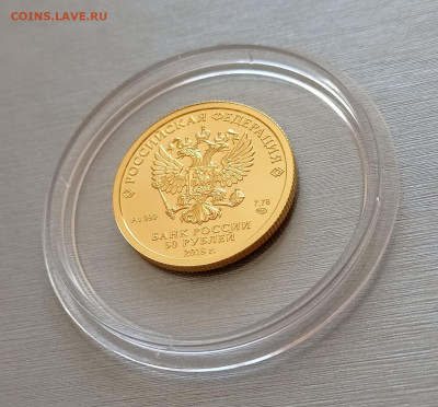 50 руб.2018 ЧМ по футболу Кубок, золото 7,78гр, до 11.09.22 - IMG_20220910_160644