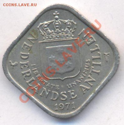 Нид. Антиллы 5 центов 1971 г.До 30.11.11 г. 21-00 МСК. - Антиллы