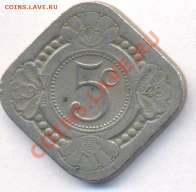 Нид. Кюрасао 5 центов 1948 г.До 30.11.11 г. 21-00 МСК. - Кюракао.1