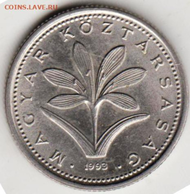ВЕНГРИЯ 2 форинта 1993 г. до 19.09.22 г. в 23.00 - 003