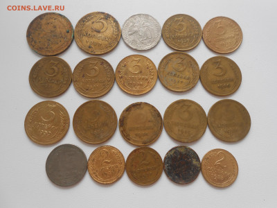 Погодовка раннего СССР штучно и лотами до 21.09.22 г. 22:00 - 2,3,5,15 и 20 копеек 1926-1957 гг (19 шт) (2).JPG