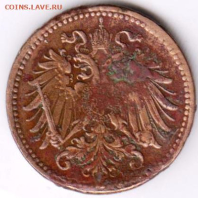 АВСТРО-ВЕНГРИЯ 1 геллер 1912 г. до 21.09.22 г. в 23.00 - 022