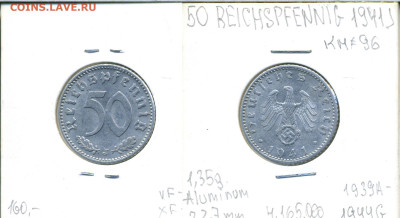 Германия - Третий рейх 50 рейхспфеннигов, 1941 - 50pf1941j