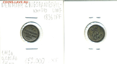 Дания 2 ригсбанкскиллинга, 1836 - 2sk1836