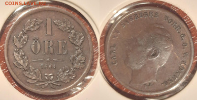 Швеция 1 эре, 1864 - 1ore1864foto