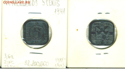 Нидерланды 5 центов, 1941 - ned5c1941