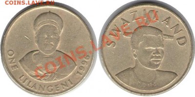 >L< Свазиленд 1 лилангени 1996 до 3.12.11 21:00 - Свазиленд_1_лилангени_96