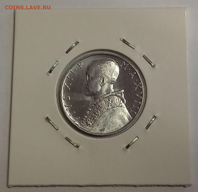 Ватикан 10 лир 1956. UNC. Тираж - 80 000 шт. - 11