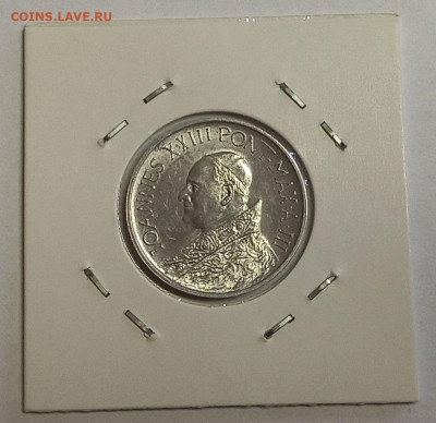 Ватикан 10 лир 1962. UNC Тираж - 25 000 шт. - 10