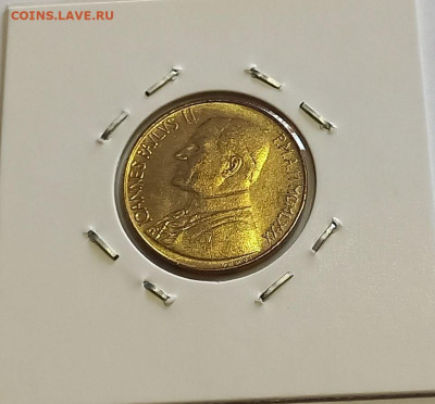 Ватикан 20 лир 1980. Тираж - 170 000 шт. - 9