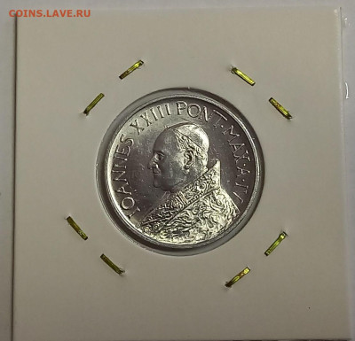 Ватикан 10 лир 1962. UNC Тираж - 25 000 шт. - 10