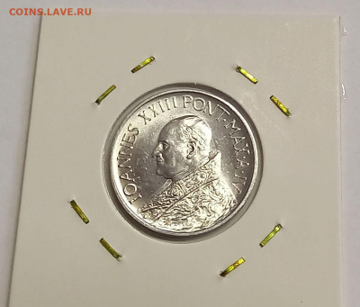 Ватикан 10 лир 1962. UNC Тираж - 25 000 шт. - 9