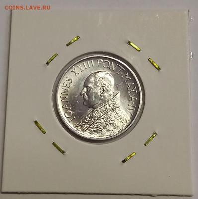 Ватикан 10 лир 1962. UNC Тираж - 25 000 шт. - 8