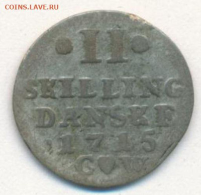 Дания 2 скиллинга, 1715 - ав 1715.JPG