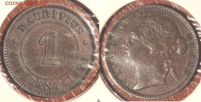 Маврикий 1 цент, 1896 - mav1c1896