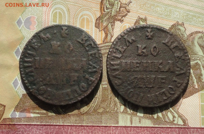 Копейки Петра 1705 года 2 монеты. До 23.09.22. - DSC01441.JPG