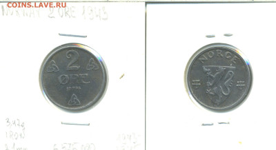 Норвегия 2 эре, 1943 - n2ore1943