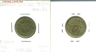 Дания ½ кроны, 1925 - dan1_2kr1925