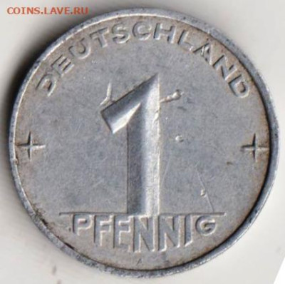 ГДР 1 пфенниг 1953 г. А до 27.09.22 г. в 23.00 - 056
