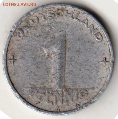 ГДР 1 пфенниг 1952 г. А до 27.09.22 г. в 23.00 - 057